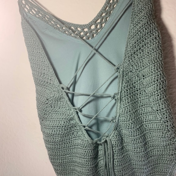 NWT Sage knitted one piece swimsuit with tie back - Picture 7 of 15